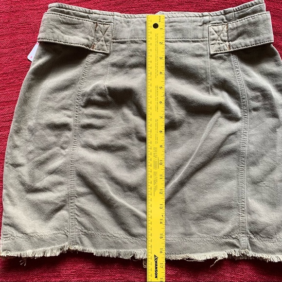 NWT Free People Willow Mini Skirt Moss Size 12 - Picture 3 of 9